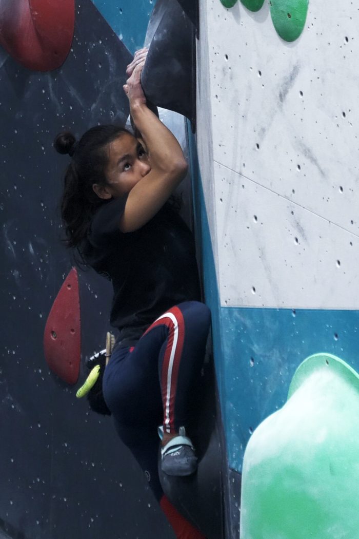 Aila's strong performance in lead on Saturday meant her amazing boulder round on Sunday put her on the top spot on the podium!